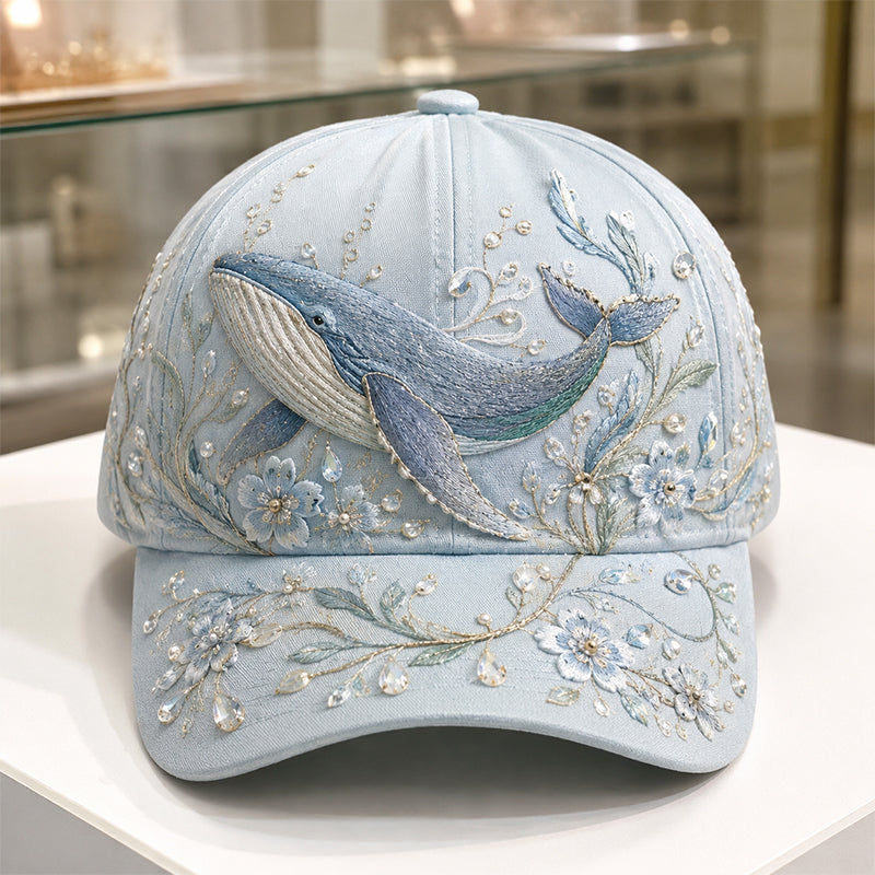 🔥 Last Day 49% OFF – 🌊 Ocean Creatures Embroidery Cap (📦Buy 2 Free Shipping)