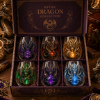 🐉✨ 3D Mythic Dragon Glass Art Cup | Luxury Raised Fantasy Glassware for Whiskey, Home Bar Décor & Legendary Gifts 🎁