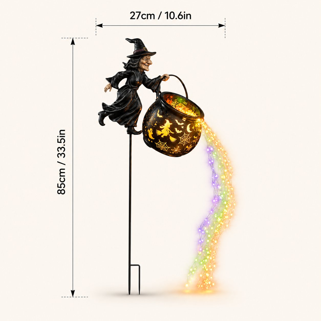 🔥 49% OFF Halloween Early Bird Sale 🎃 Halloween Witch Cauldron Garden Light
