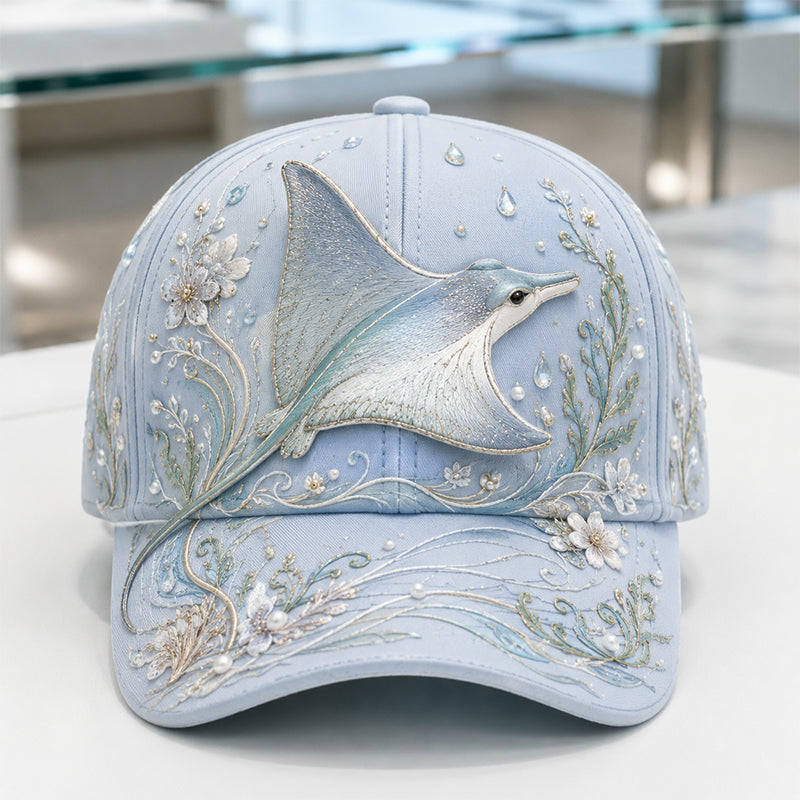 🔥 Last Day 49% OFF – 🌊 Ocean Creatures Embroidery Cap (📦Buy 2 Free Shipping)